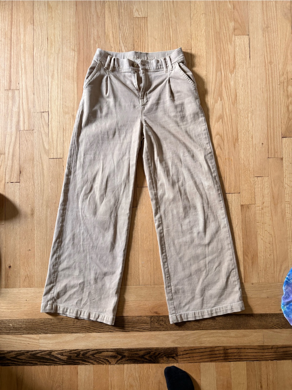 American eagle dreamy drape stretch poppy trouser